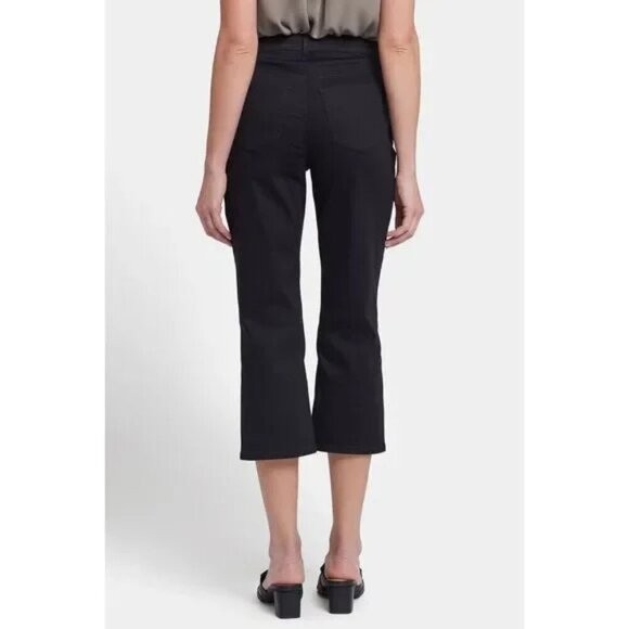 NYDJ Joni Capri MF0S8640 Lift Tuck Technology Relaxed Fit Black Jeans Size 6 - Picture 3 of 12